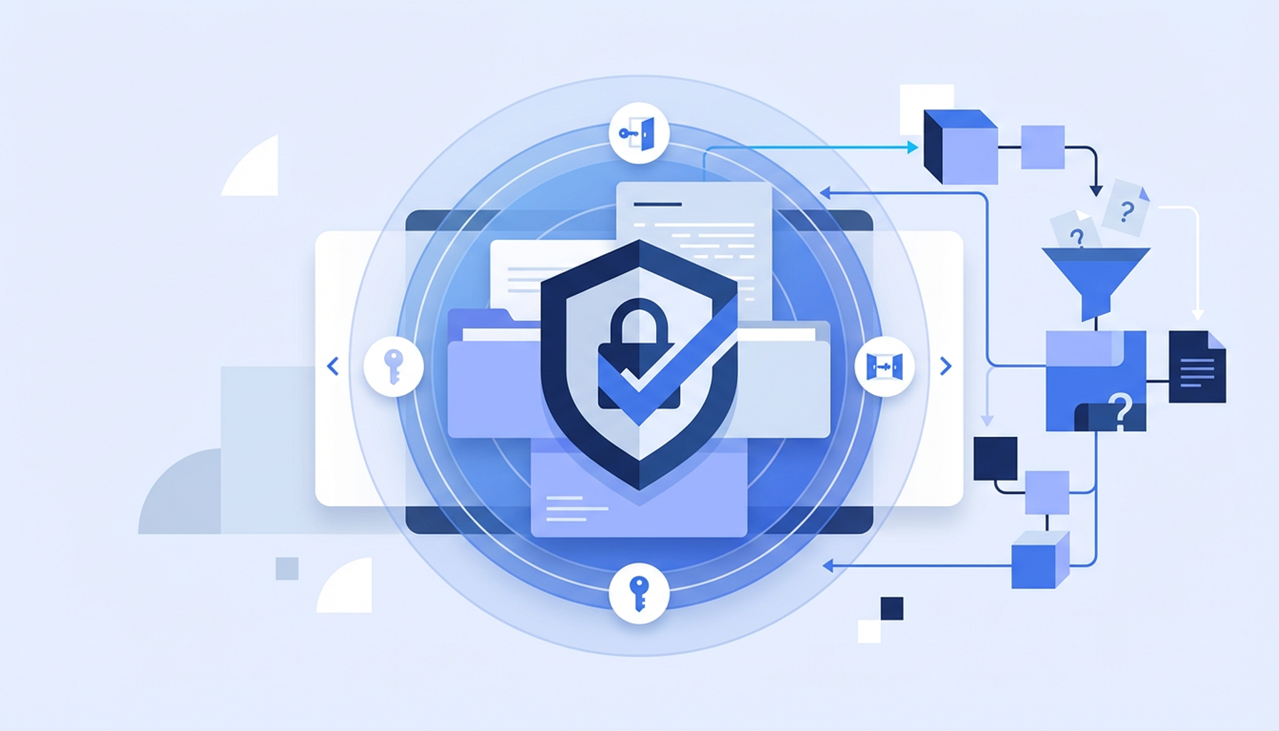 Trust center and security portal illustration